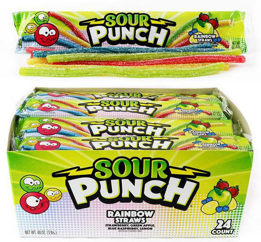 Sour Punch Straw - Rainbow