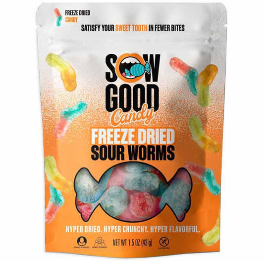 Sow Good Freeze Dried Worms (sweet or sour)