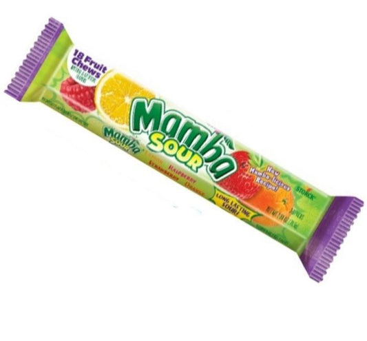 mamba fruit chews stick sour